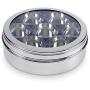 Zinel Stainless Steel Spice Box/Masala Dabba with 7 Comparments and Transparent Lid, 24cm, 24 cm