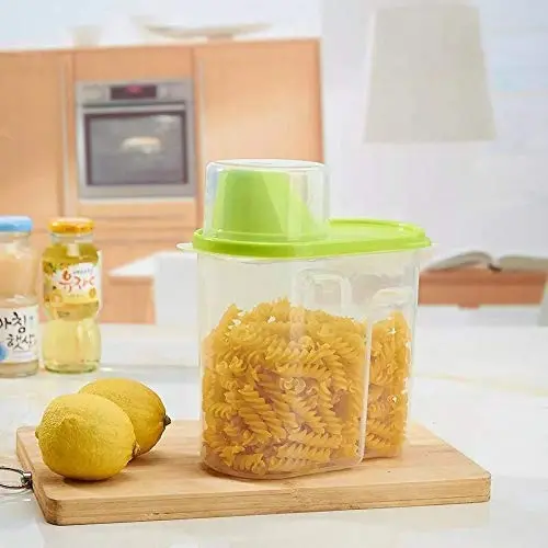 V2AMZ - 2L Storage Box Cereal Dispenser Storage Box Bottles Jars Boxes Kitchen Food Grain Rice Containers Nice V2AMZ - 2L Storage Box Cereal Dispenser Storage Box Bottles Jars Boxes Kitchen Food Grain Rice Containers Nice