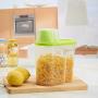 V2AMZ - 2L Storage Box Cereal Dispenser Storage Box Bottles Jars Boxes Kitchen Food Grain Rice Containers Nice