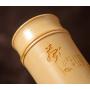 Handmade Bamboo Storage Box Kitchen Tea Container Jar Cans Organizer Spice Round Vacuum Caps Seal Canister,Beige