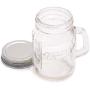 Juvale Clear Glass Mason Jars 4 oz with Silver Lids, 24 Pieces