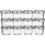 Kerr Wide Mouth Half-Pint Glass Mason Jars 8-Ounces with Lids and Bands 12-Count per Case (1-Case)