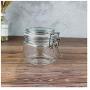 250Ml Plastic Clip Top Storage Jar with Airtight Seal Lid Kitchen Food Container Tableware Preserving Cosmetic Cream