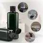 Sdootbeauty Plastic Empty Bottles Squeeze Bottles with Flip Cap, Flip Cap Bottle - Pack of 2, 200ml/6.7oz Green