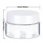 Bouteilles en Plastique Rondes Transparentes 2 oz (6 Pièces) avec Couvercles Blancs pour Voyage, Cosmétiques, Maquillage, Ombre à Paupières, Vernis à Ongles, Poudre, Peinture, Bijoux Bouteilles en Plastique Rondes Transparentes 2 oz (6 Pièces) avec Couvercles Blancs pour Voyage, Cosmétiques, Maquillage, Ombre à Paupières, Vernis à Ongles, Poudre, Peinture, Bijoux