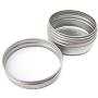 24 PCS 100ML 3.4oz Empty Metal Aluminum Tins Slip Slide Containers Jar Cans Box Bottle With Tight Screwtop For Cosmetic Make Up Sample Storage Lip Balm Eye Shadow Salves Powder Cream DIY Hand-made