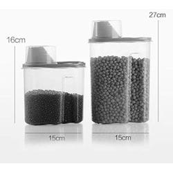 Kitchen multi-grain sealed cans, plastic transparent grain storage box, food storage storage tank set of 4