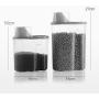 Kitchen multi-grain sealed cans, plastic transparent grain storage box, food storage storage tank set of 4