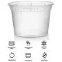 Kitchen Food Storage Jar Airtight Food Storage Deli Food Storage Containers with Lids, 16 Ounce, 50 Count
