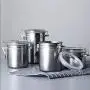 Bouteille à Céréales en Acier Inoxydable 304 avec Couvercles, Contenants de Rangement Alimentaire pour Cuisine, Pantry, Idéal pour les Bonbons, 4 Pièces Bouteille à Céréales en Acier Inoxydable 304 avec Couvercles, Contenants de Rangement Alimentaire pour Cuisine, Pantry, Idéal pour les Bonbons, 4 Pièces