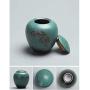 Kitchen Food Storage Jar Airtight Food Storage Tea Canisters Tea Caddy Storage Jars Sealed Ceramic Tea Can Coffee Green Decoration Sugar Bowl Kitchen Gifts (Size : A)