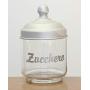 Italo Ottinetti Glass Jar Anodised Matt Aluminium Lid 0.75 Litre Zaucchero, Metallic, one Size