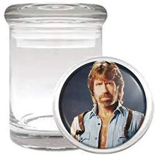 Chuck Bad@$$ 80s Action Medical Odorless Glass Jar Chuck Bad@$$ 80s Action Medical Odorless Glass Jar