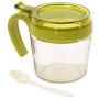 Kitchen Food Storage Jar Airtight Food Storage Kitchen Glass Jar Moisture-Proof Home Multi-Purpose Jam Bottle Cruet Green Cruet Jar Glass