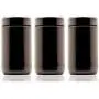 Infinity Gläser 150 ml (5,07 fl oz) 3er-Set Hohe Schwarze UV-Refillbare Leere Schraubdeckel Gläser