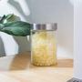 Glass Storage Jars with Stainless Steel Lids For The Kitchen,Set of 6,27 oz
