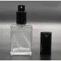1PC 30ml/1oz Hochwertige Leere Refillbare Glasnebeldose Duftausgabevial Tragbarer Kosmetikbehälter Glasbehälter mit Schwarzdeckel für Duft Feuchtigkeitscreme Make-up Wasser Kölnwasser