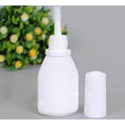 6PCS 10ml/0.34oz Plastic Refilalble Portable White Nasal Spray Bottles for Powders(Not for Liquid)- Powder Sprayer Storage Container for Using(Bottle+Inne