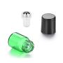 12PCS 2ml/0.06oz Empty Refillable Glass Essential Oil Roller Bottles Vial Sample Storage with Metal Ball and Black Cap Cosmetic Jar Container Holder For Perfume Lip Oil Aromatherapy Color Random