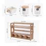 QETU Ceramic Spice Jars Containers Suit, Pepper, Salt, Chili Tank Containers with Lids, Three-Tier Kitchen Sealed jar Storage Rack