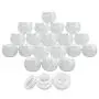 Beauticom 24 Pieces 30G/30ML (1 Oz) White Frosted Container Jars with Inner Liner for Lotion, Toners, Lip Balms, Makeup Samples - BPA Free Beauticom 24 Pieces 30G/30ML (1 Oz) White Frosted Container Jars with Inner Liner for Lotion, Toners, Lip Balms, Makeup Samples - BPA Free