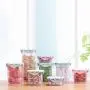 Stackable Plastic Food Storage Box Sealing Jar Household Storage Box Kitchen Fridge Noodle Grain Storage Food Container LPC8178 (240ML)