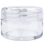 Beauticom 12 Pieces 20G/20ML Round Clear Jars with Screw Cap Lid for Beads, Gems, Glitter, Charms, Small Arts and Crafts Items - BPA Free