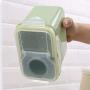 Square Plastic Sealed Canister,Kitchen Storage Box Food Melon Seed Nuts Cans Grain Sealed Jars for Food Storage,Pink