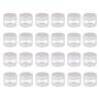 50PCS 20G/0.7OZ Cosmetic Containers Empty Clear Plastic Sample Jars with Lids Refill Makeup Pot Storage Sample Trial Packing for Liquid Creams Lotion Eye-Creams or for Nails Sequins Gems Beads Jewelry