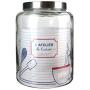 Totally Addict kp5407 XXL 12L Clear Glass Jar 23x23x32, 50 cm