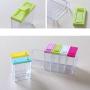 6er Set Spice Jar Transparente Gewürzbox Küchengewürz-Werkzeug Lagerbehälter Condiment Gläser