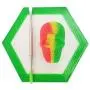 SZBS A Set Silicone Hexagon Mat 15ml Container Skull-Shape Container Wax Oil Container Concentrate Storage Containers Wax Silicone Jars (Green, 1)