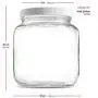 64 oz - 2 Quart Glasmachtig (4er Pack) - Weite Öffnung, Kunststoff-Airtight Deckel, USDA-Zugelassen, BPA-frei, Geschirrspülergeeignet für Fermentieren, Sonnen Tee, Kombucha, Trocken Lebensmittel Lagerung, Klar
