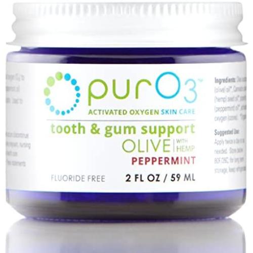 PurO3 Tooth and Gum Support (Peppermint) - Ozonated Oil for Teeth and Gums