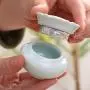 Mini-Lebensmittellieferkruikje mit Deckel – Moderner Keramik-Lebensmittellieferkruik für Kaffee, Tee – Blau