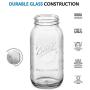 Ball Wide Mouth Mason Jars - 64 oz/Half-Gallon, With Airtight lids and Bands - For Canning, Fermenting, Pickling, Freezing - Jar Decor. Microwave & Dishwasher Safe - Bundled SEWANTA Jar Opener [ 2 Pack ]