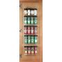 Spice Rack 36 spice gripper- Spice Racks Strips Cabinet Cabinet Door - Use Spice Clips for Spice Organizer - stick or screw Spice Storage Spice Clips