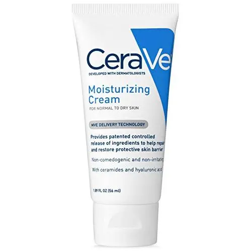 CeraVe Moisturizing Cream | 1.89 Ounce | Travel Size Face and Body Moisturizer for Dry Skin , ivory CeraVe Moisturizing Cream | 1.89 Ounce | Travel Size Face and Body Moisturizer for Dry Skin , ivory