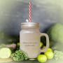 Royal Blue Salvation What Receive Not What Achieve Frosted Glass Mason Jar With Straw