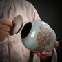 Funeral Urn Cremation Urns Adults Children Pet Ashes Storage Jar Ceramic Material Sealed Against Moisture