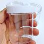 Aleola Clear Jars Plastic Storage Bottles Stackable Straight Containers for Bathroom Kitchen Storage of Dry Goods, Creams