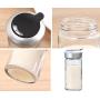 JUSTDOLIFE Seasoning Bottle Multi-purpose Kitchen Powder Shaker Seasoning Container Spice Bottle for Pepper Salt