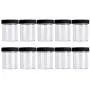 TiaoBug 10 Stück 120 ml Klare Plastikleere Behälter, Weite Öffnung, für Perlen, Schmuck, Make-up, Nail Art, Creme – Größe One