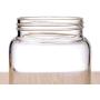 Glass Storage Jar Airtight Grain Cereal Storage Containers Storage Tank with Airtight Bamboo Lid for Tea, Coffee, Honey,Candy,etc (Size : 335ml)