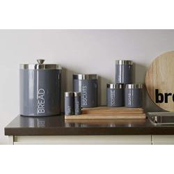 Premier Housewares Liberty Coffee Canister-Grey, H13 x W10 x D10cm