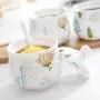 Keramik Gewürzbehälter Gewürzbehälter für Gewürze, Salz, Zucker, Pfeffer, Fenchelpulver – 4 Stück