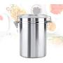 BESTONZON 1062ML Stainless Steel Sealed Cans Coffee Beans Storage Tank Snacks Container Home Kitchen Tool (10x17cm)