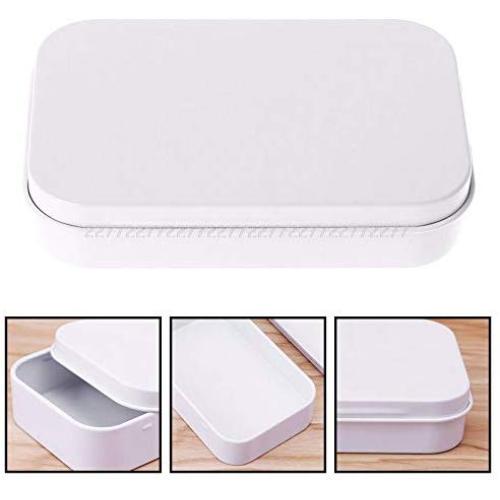 Candy Storage Containers Best Quality, Storage Box Small Jewelry Candy Coin Key Organizer Tin Flip White Gifts - Small Storage Organizer, Small Storage Case, Tin Box Storage, Candy Storage