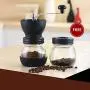 Moulin à Café Conique en Céramique à Billes avec Récipient de Stockage, Brosse Douce et Silencieux Portable – Idéal pour le Café Fraîchement Moulu Moulin à Café Conique en Céramique à Billes avec Récipient de Stockage, Brosse Douce et Silencieux Portable – Idéal pour le Café Fraîchement Moulu