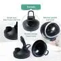 KCPer Mason Jar Lids,Canning Lids Flip Cap Lids with Leak-Proof Seal Storage Caps for Wide Mouth Mason Jars Ball Jars Canning Jars to Pouring Lemonade Coffee Tea Jam Oatmeal